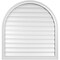 Ekena Millwork Round Top Surface Mount PVC Gable Vent: Functional, w/ 2"W x 1-1/2"P Brickmould Frame, 36"W x 38"H GVPRT36X3802SF - alternate 1
